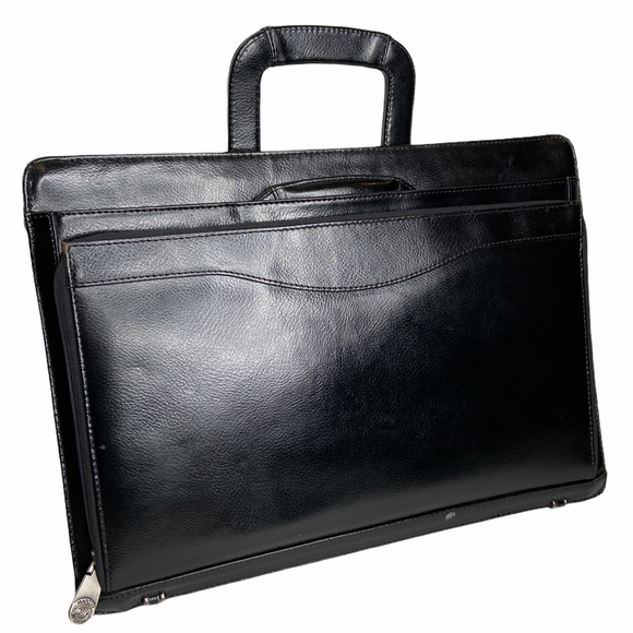 mancini leather briefcase